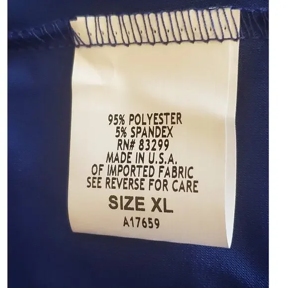 Appleseed's Navy Blue with White Trim Sheath Dress, Size XL - Picture 6 of 7